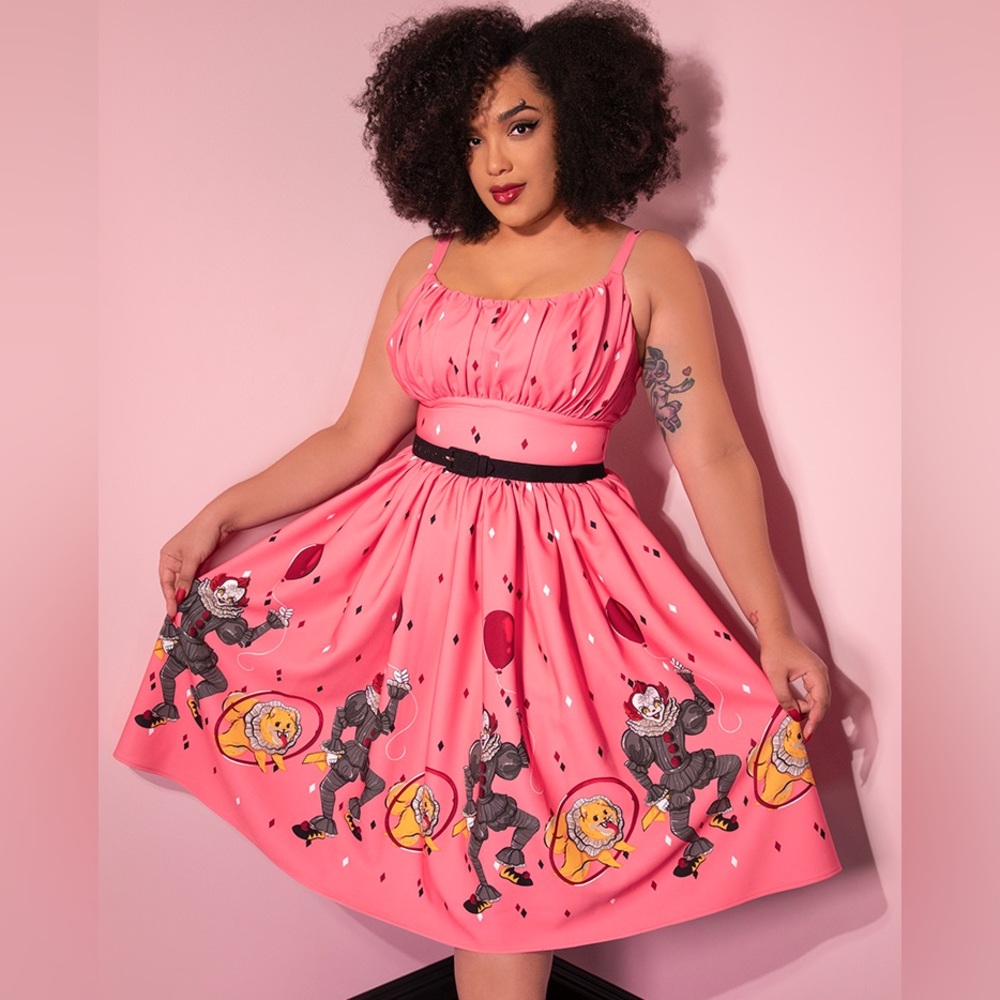 Vixen by Micheline Pitt IT Pennywise dancing clown ingenue dress